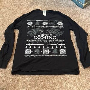 Winter is coming womens long sleeve shirt